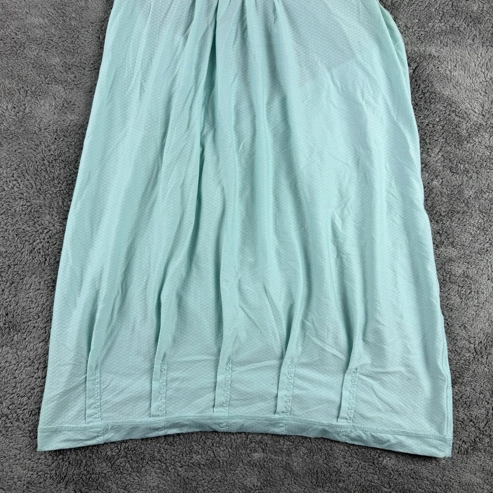 Lululemon Flow‎ And Go Tank Top Womens 8 Turquoise Orange Open Strappy Back